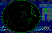 Screendump radar simulation
