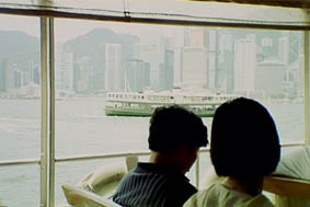 Hong Kong skyline vanaf de Star Ferry.